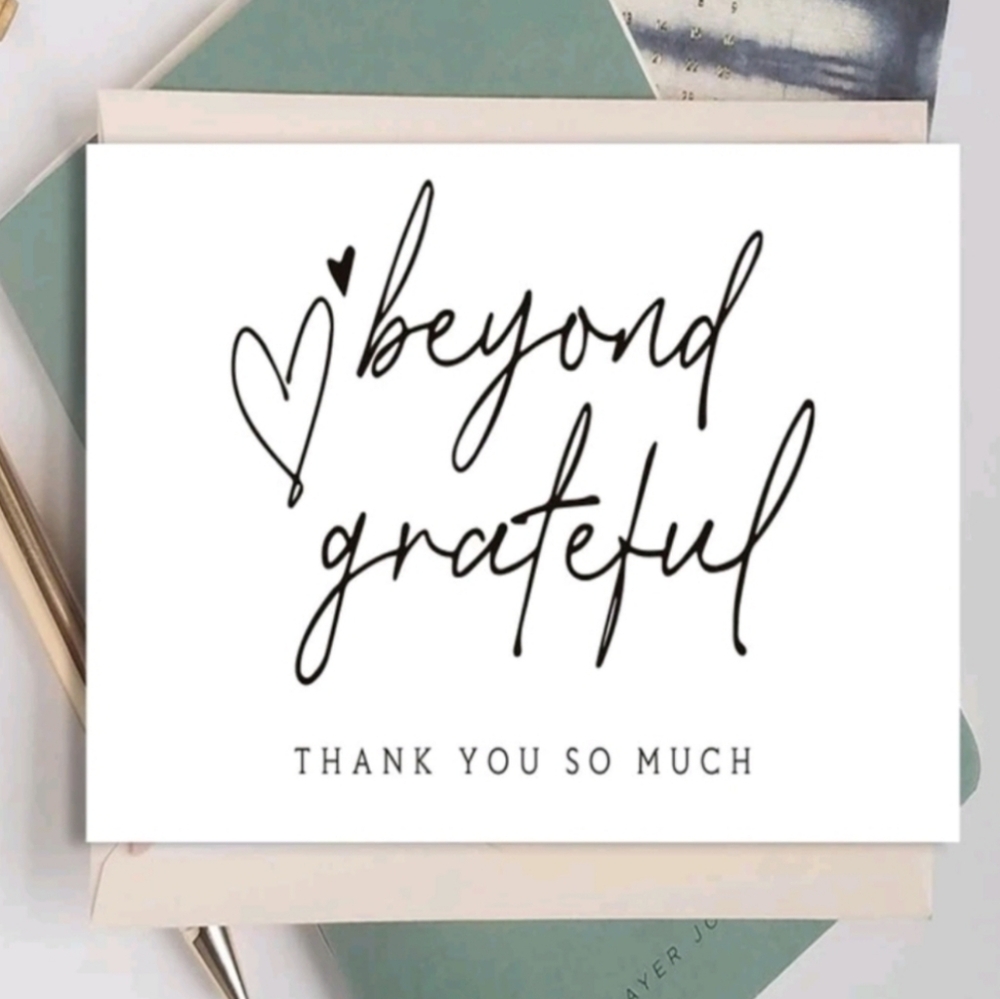 Beyond Grateful Thank You Cards Pack Of 50